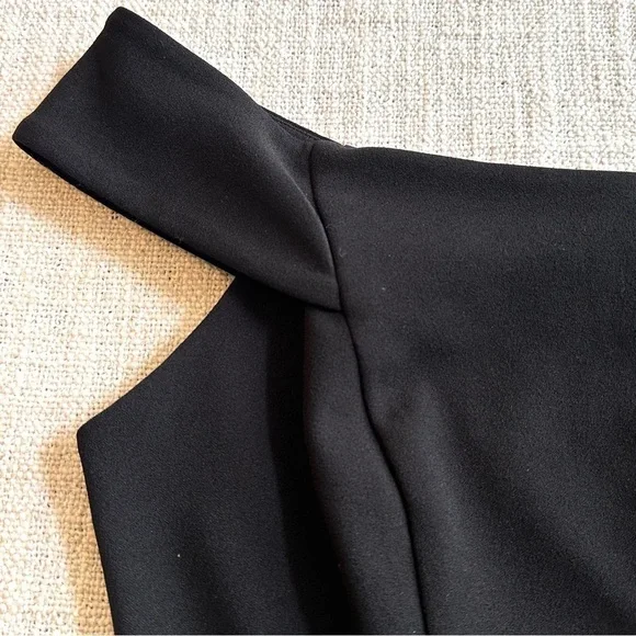 TEEZE ME Black Fit Flare Off Shoulder A-line Mini Dress Semi-Formal Junior 9/10 - Picture 4 of 13